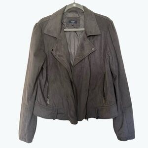 Women's Kaari Blue Faux Suede Jacket